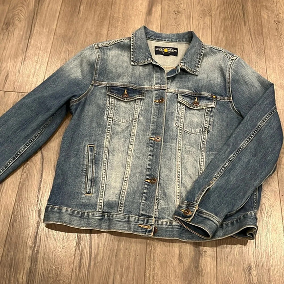 [XL]Lucky Brand WMN Classic Blue Denim Jacket - Picture 1 of 9